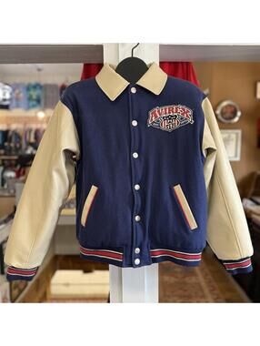 Vintage Avirex reversible varsity jacket Medium youth L READ